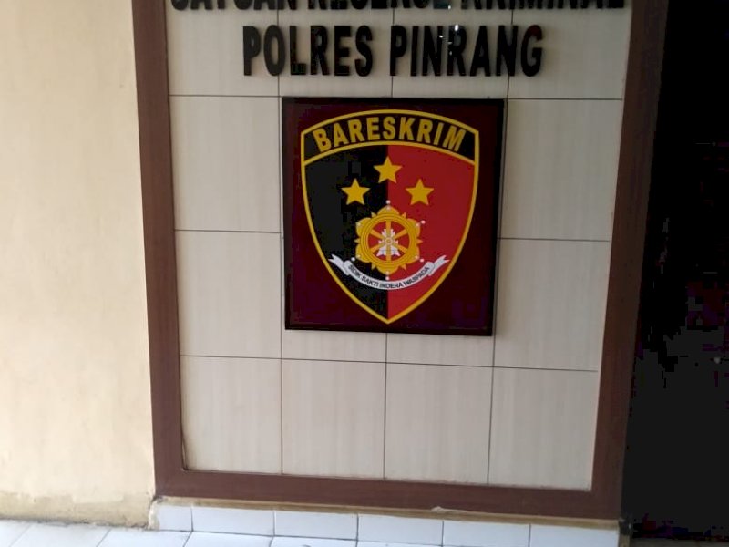 Ruangan Bareskrim Polres Pinrang. (Foto: Ruknuddin)