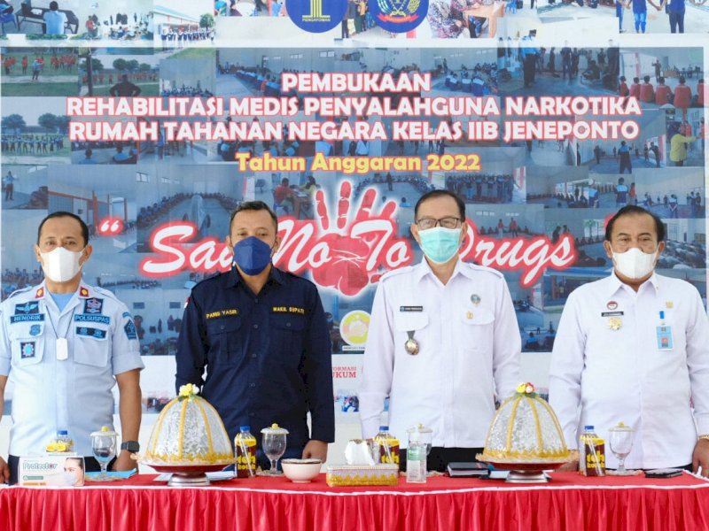 Rutan Jeneponto gelar rehabilitasi medis pecandu narkoba.(Ist)