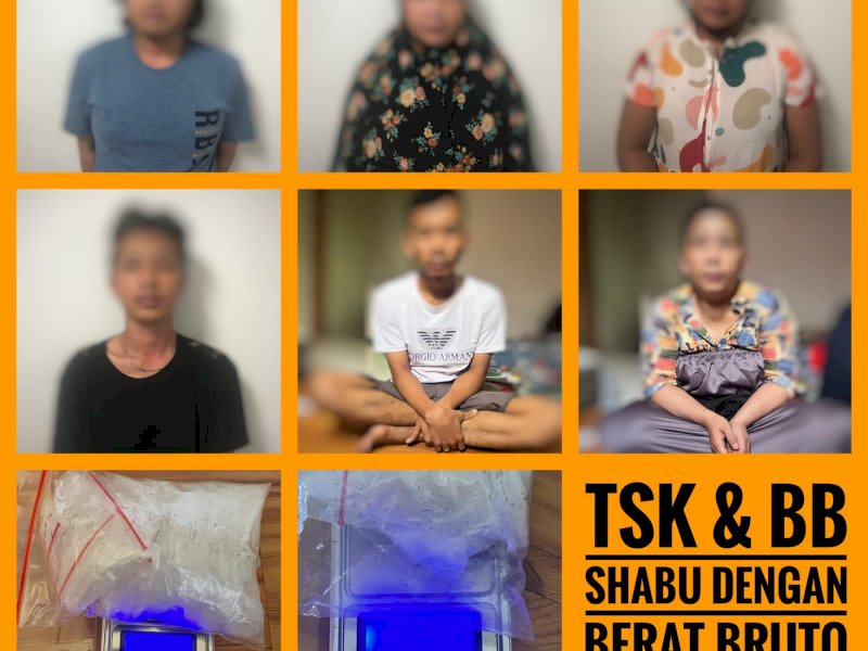 Pelaku pengguna narkoba di di Makassar diamankan polisi. (Ist)