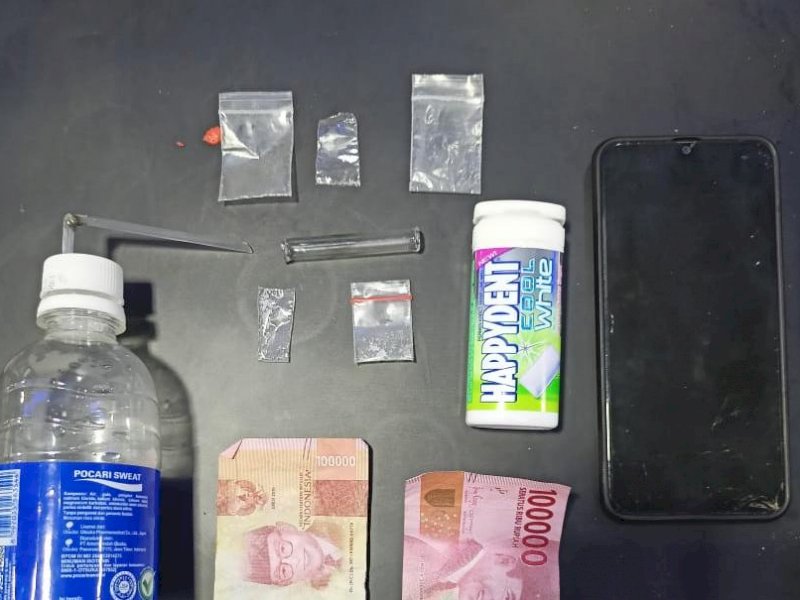 Barang bukti narkoba yang diamankan Polres Bone. (Ist)