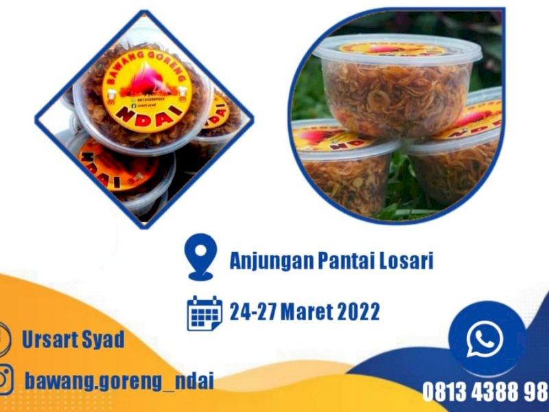 Bawang goreng tiga varian khas Bima, NTB. (Int)
