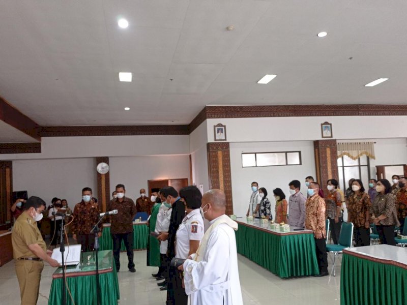 Suasana pelantikan pejabat Tator. (Foto: Ist)