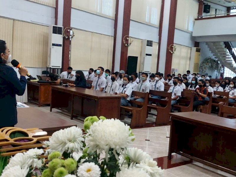 Sosialisasi pelaksanaan penerimaan calon bintara dan tamtama Kodam XIV/Hasanuddi. (Ist)