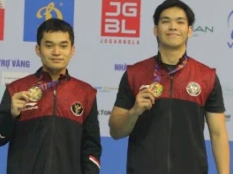Leo Rolly Carnando/Daniel Marthin raih emas di SEA Games 2021. (Int)