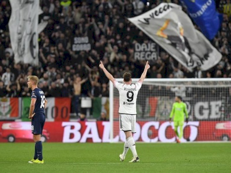 Pemain Juventus merayakan kemenangan atas Lazio. (int) 