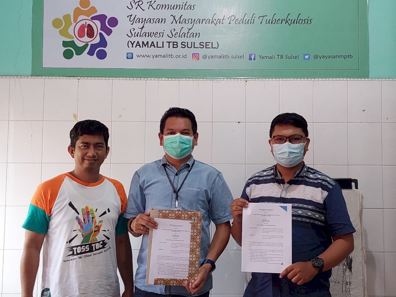 Yamali TB Sulsel gandeng Yayasan Kareba Baji dalam upaya penguatan pendampingan pasien TBC. (Ist)