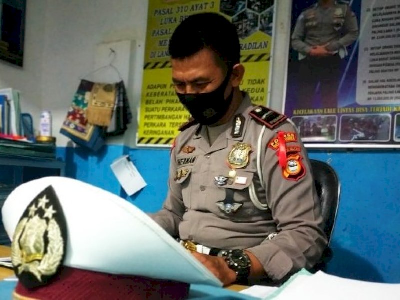 Kanit Laka Satlantas Polres Bulukumba, Ipda Herman.
