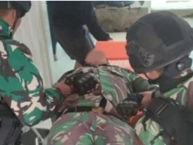 Foto ilustrasi anggota TNI ditembak oleh teroris KKB Papua. (Int)