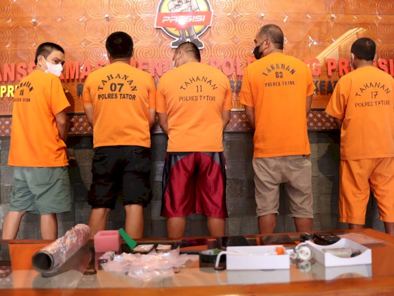 Jaringan bandar narkoba di Tator dan Torut dibekuk polisi. (Ist)