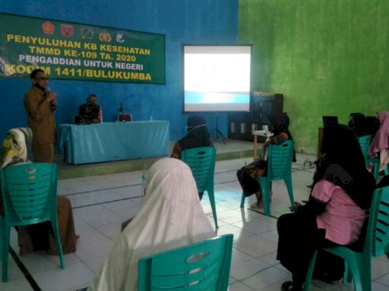 Penyuluhan kesehatan Kodim 1411 Bulukumba. 