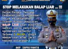 Jelang Ramadhan, Satlantas Enrekang Sosialisasi Stop Balap Liar
