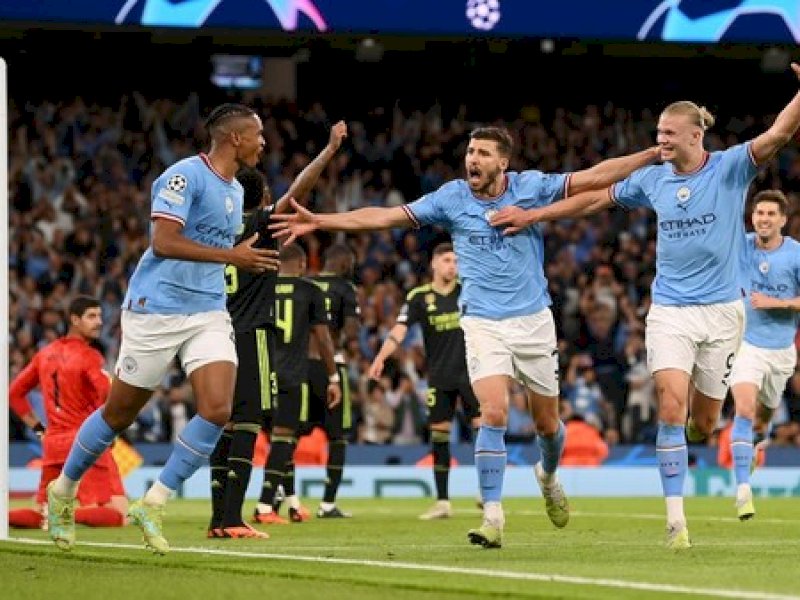 Manchester City dan Real Madrid bakal bersua lagi di perempat final Liga Champions. (int) 
