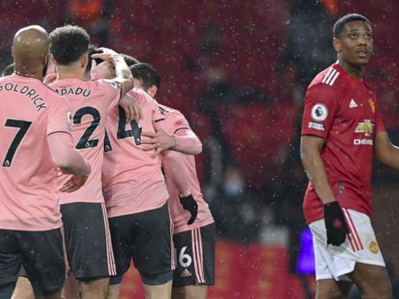 MU saat menjamu Sheffield United di Old Trafford. 