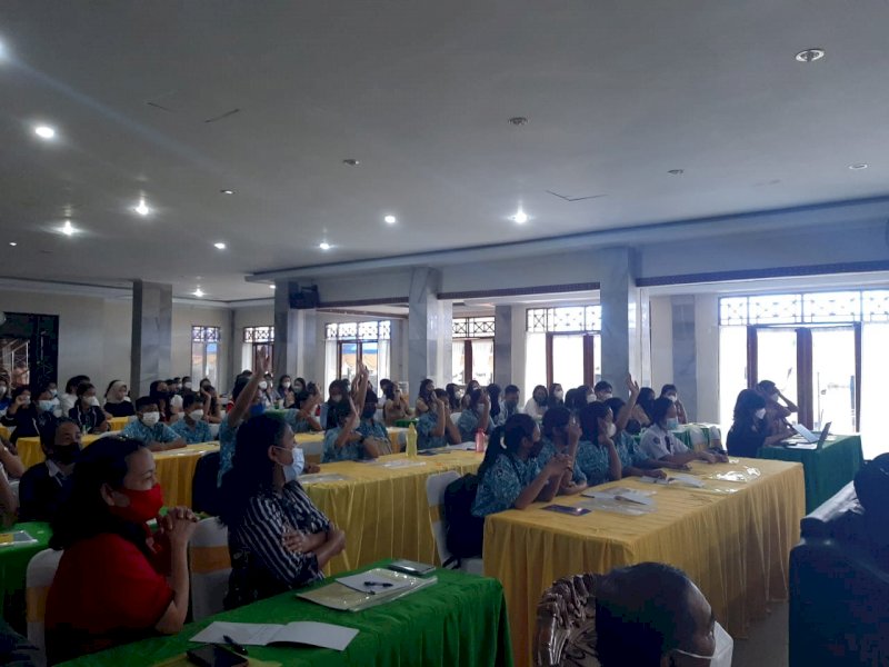 Suasana Musrenbang Anak Toraja Utara yang dibuka Bupati Torut Yohanis Bassang. (Ist)