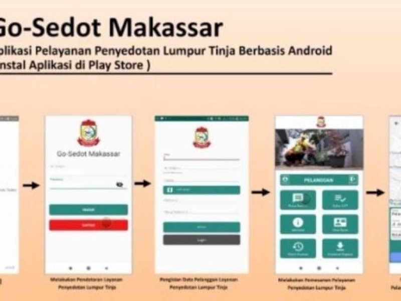 Dinas PU Makassar Perkenalkan Go Sedot, Aplikasi Jasa Penyedotan Lumpur Tinja