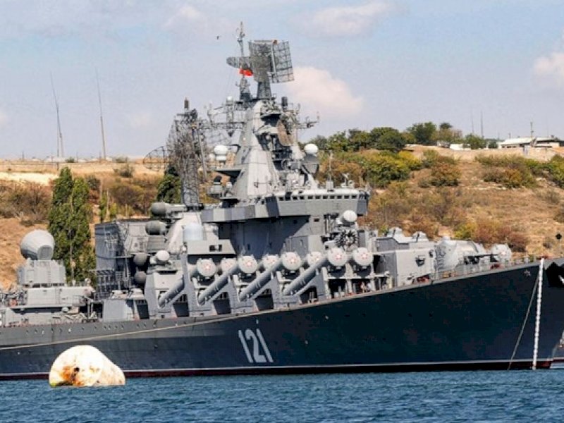Kapal perang Rusia Moskva. (Int)