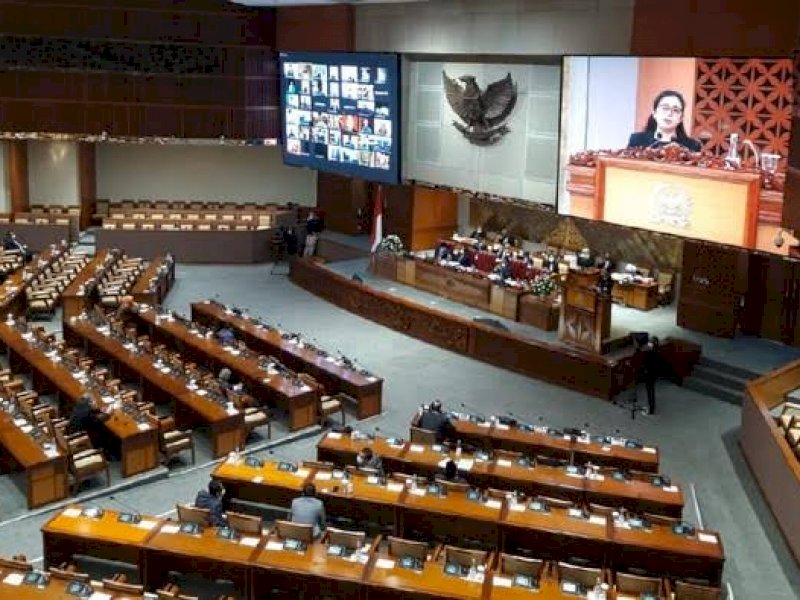  Rapat Paripurna dengan agenda Pembukaan Masa Persidangan IV tahun Sidang 2021-2022. (Int)