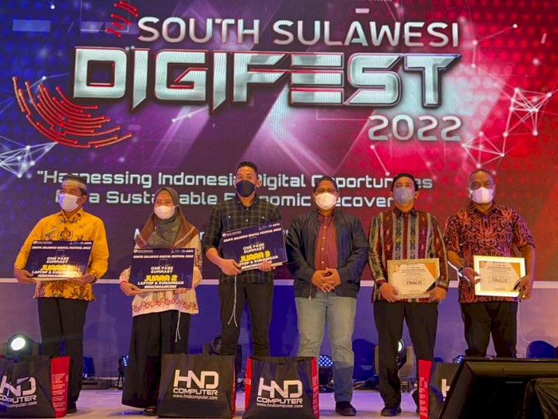 Sidrap Juara II di South Sulawesi Digital Festival 2022 digelar di Makassar. (Ist)