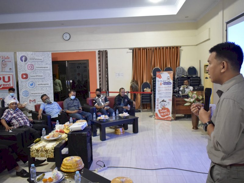 Ketua KPU RI Ilham Saputra, saat peluncuran Hari Pemungutan Suara Pemilu Serentak Tahun 2024 secara virtual. (Ist)