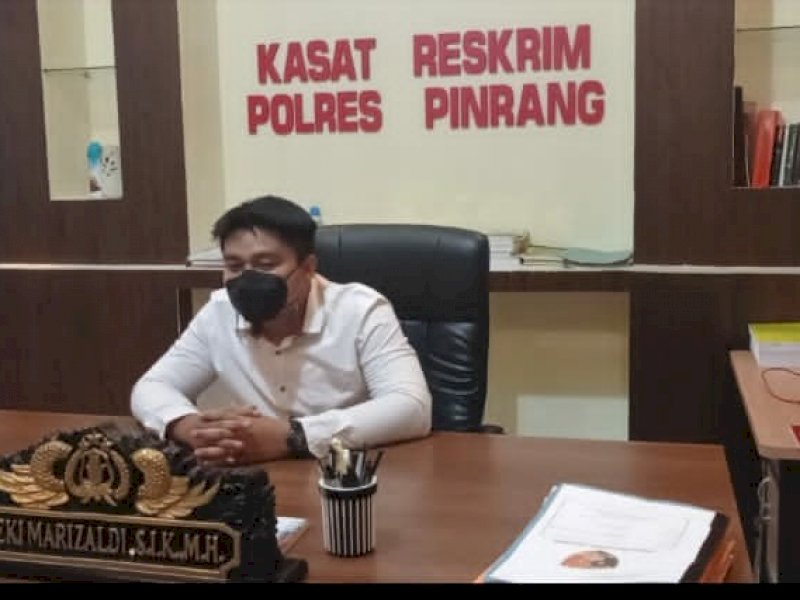 Kasat Reskrim Polres Pinrang, AKP Deki Marizaldi Koto. (Foto: Ruknuddin)