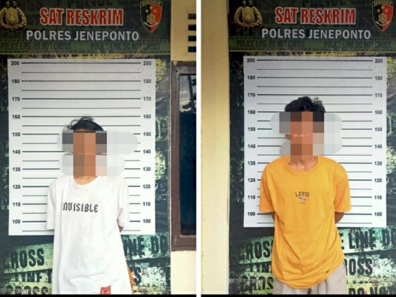 Dua pelaku pembobol rumah warga di Jeneponto ditangkap polisi. (Ist)