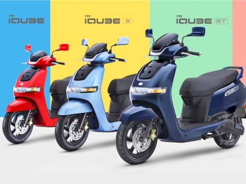 TVS iQube meluncur. (Int)