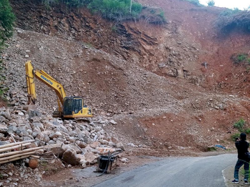 Lokasi tambang galian C di Lembang Rante Limbong Kecamatan Kurra Kabupaten Tator. (Ist)