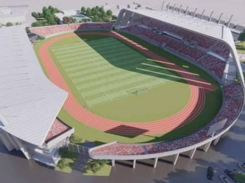 Desain Stadion Mattoanging, Makassar.