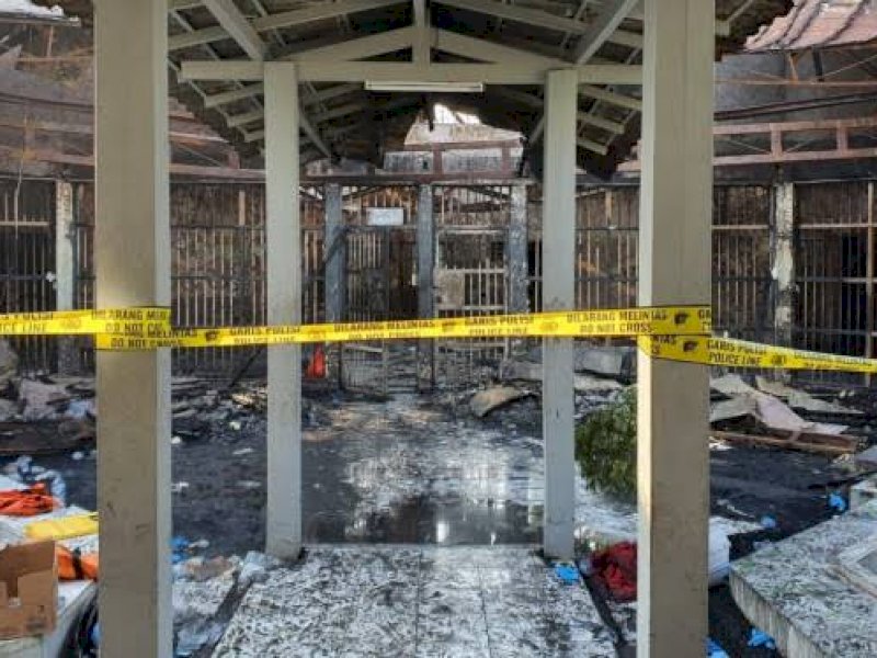 Lapas Tangerang usai kebakaran yang menewaskan 49 napi. (int) 