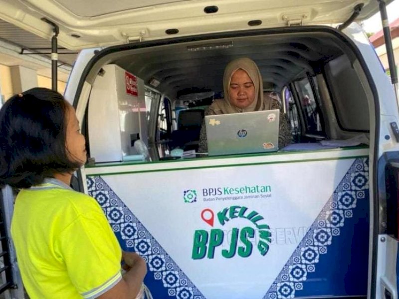 Nety saat mengunjungi puskesman keliling