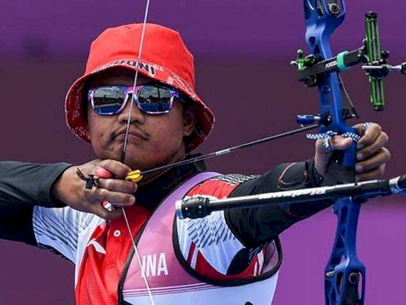 Riau Ega Agata Salsabila atlet panahan Timnas Indonesia sumbang emas di SEA Games. (Int)