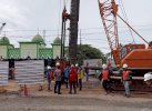  Pasang Tiang Pancang, Pengerjaan Ruas Jalan Cempa Wajo Dilanjutkan