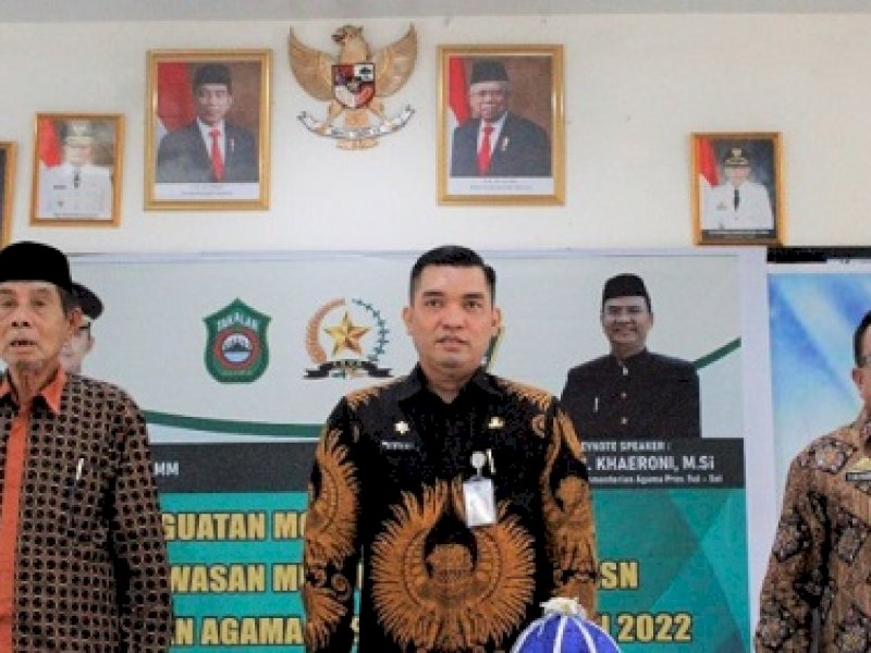 Sekda Takalar M Hasbi Buka Sosialisasi Penguatan Moderasi Beragama