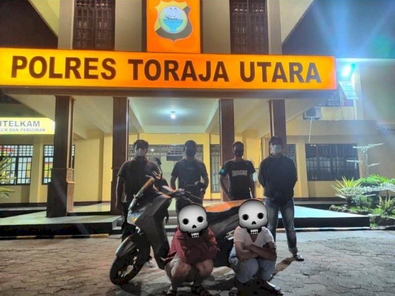 Dua wanita terduga pelaku penggelapan motor diamankan di Mapolres Torut.
