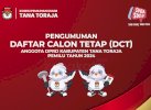 KPU Umumkan 279 DCT Anggota DPRD Tana Toraja