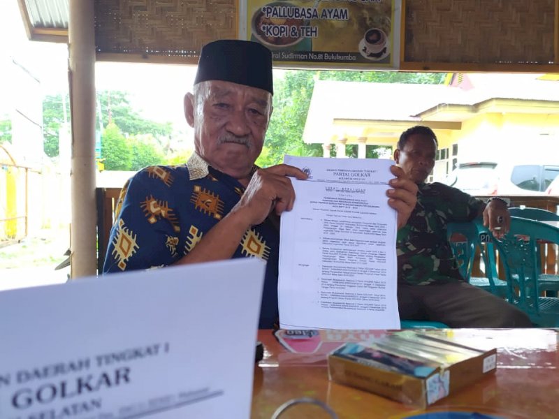Ketua Harian DPD II Golkar Bulukumba, Andi Alimuddin Karaeng Pana