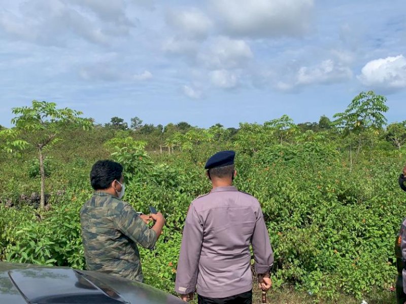 Lahan ditinjau untuk pembangunan markas brimob di Bulukumba. (Foto: Ist)