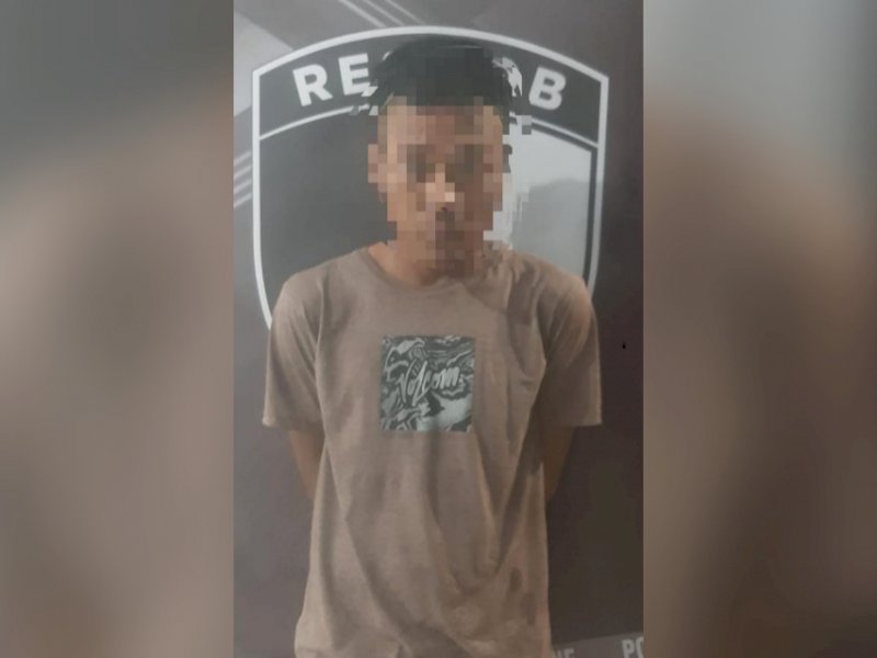 Residivis Curanmor di Bone saat diamankan petugas. 