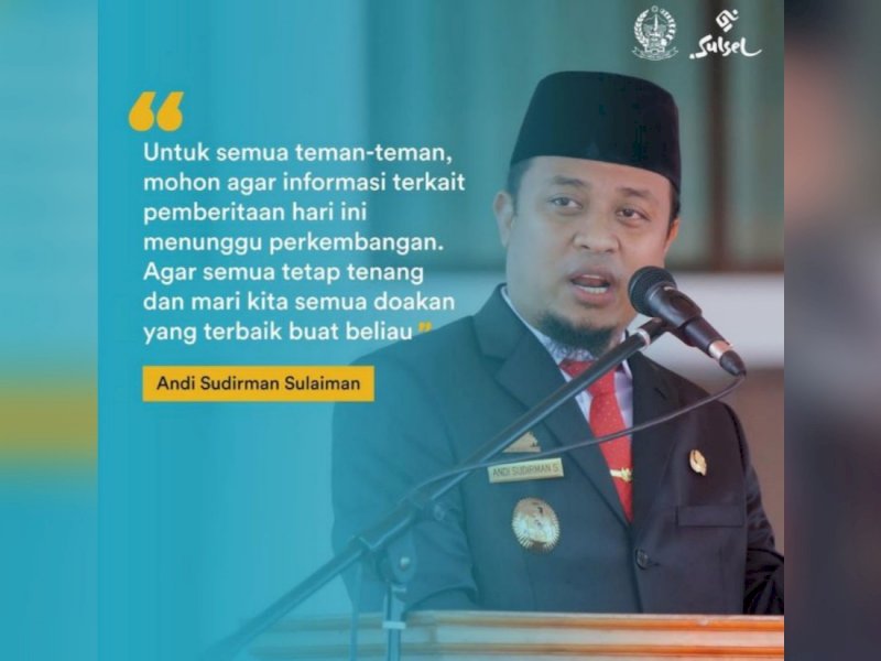 Wagub Sulsel Andi Sudirman Sulaiman. 