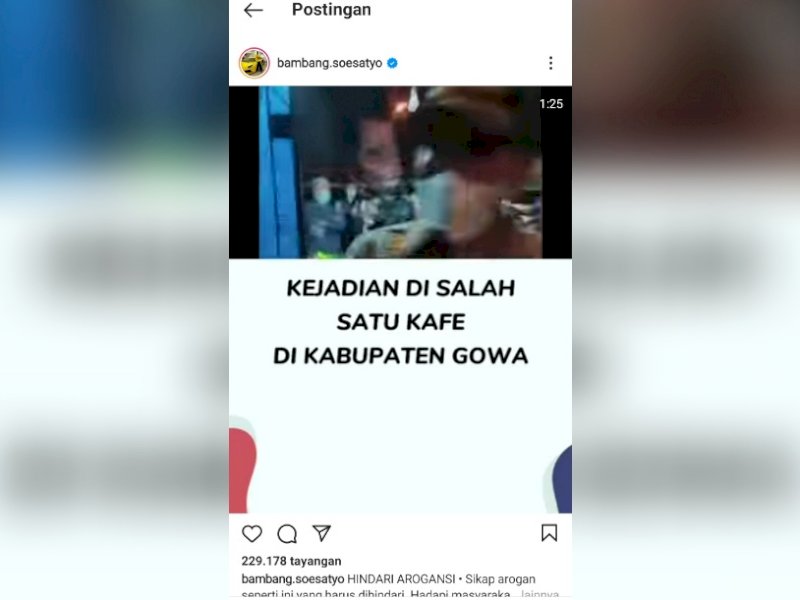 Postingan Bamsoet yang diunggah Instagram pribadinya. 