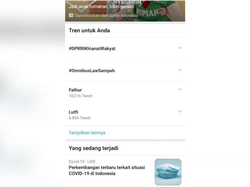 Trending #DPRRIKhianatiRakyat.
