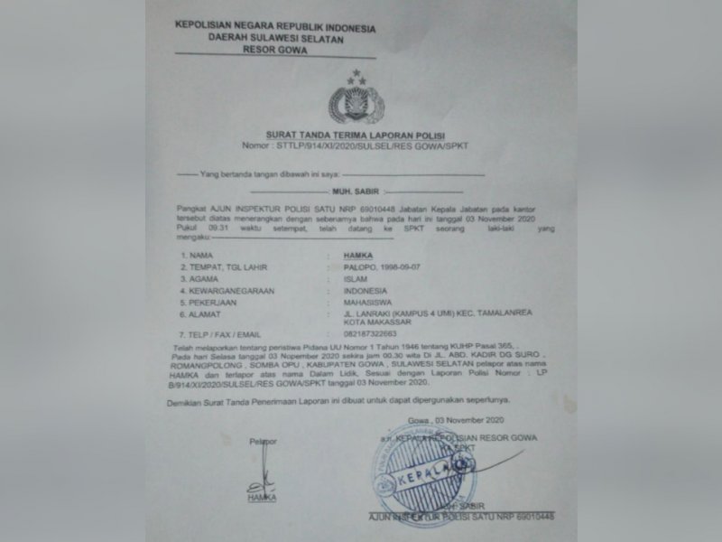 Akbar, Korban pengeroyokan di Bundaran Samata. 