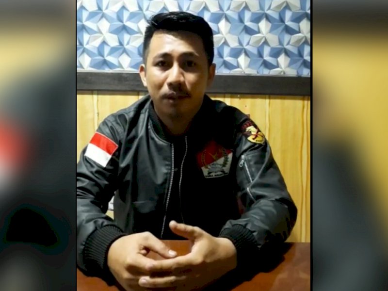 Ketua Gema Garda Nusantara Makassar Irfan Sabang. 