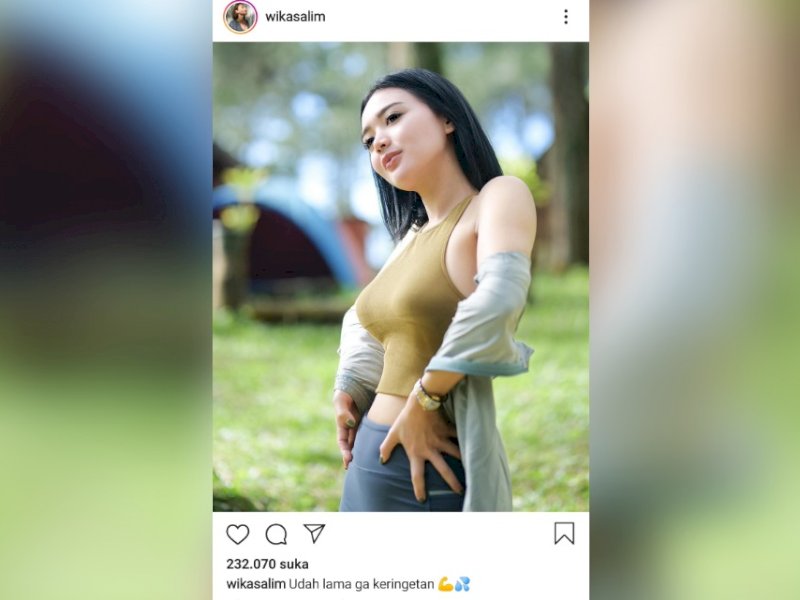 Unggahan Wika Salim di Instagramnya. 