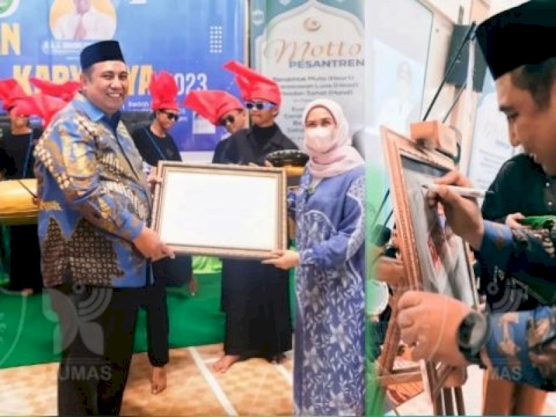 Bupati Maros Juga Diganjar Penghargaan Sebagai Tokoh Literasi Ponpes