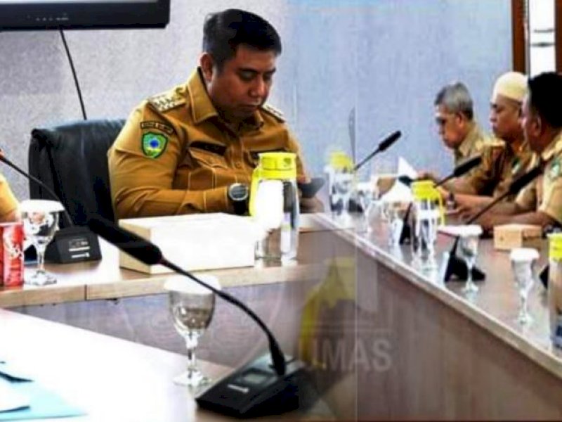 Bupati Chaidir Syam Pimpin Rapat Evaluasi dan Proyeksi PAD 2023 Kabupaten Maros