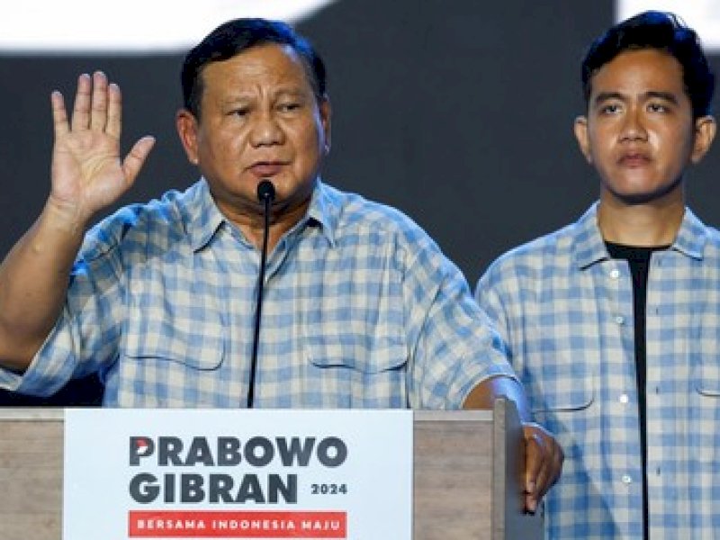 Pasangan calon presiden dan wakil presiden nomor urut 2, Prabowo-Gibran/Int