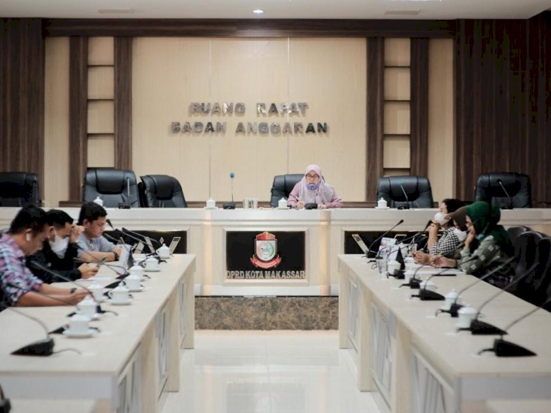 Rapat Bamus DPRD Makassar, Selasa (26/01/2021).