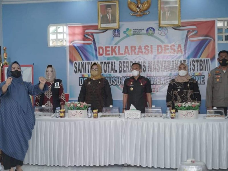 Deklarasi Desa STBM terbaru di Desa Timusu Kecamatan Ulaweng Bone, Jumat (3/12/2021).