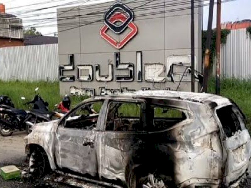 Situasi pascabentrokan di Kota Sorong.